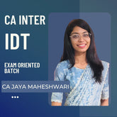 CA Inter IDT | Exam Oriented Batch by CA Jaya Maheshwari | For Jan 26 Exams
